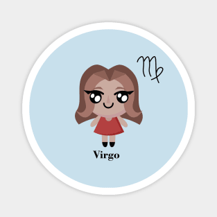 Virgo Cute Zodiac Sign Magnet